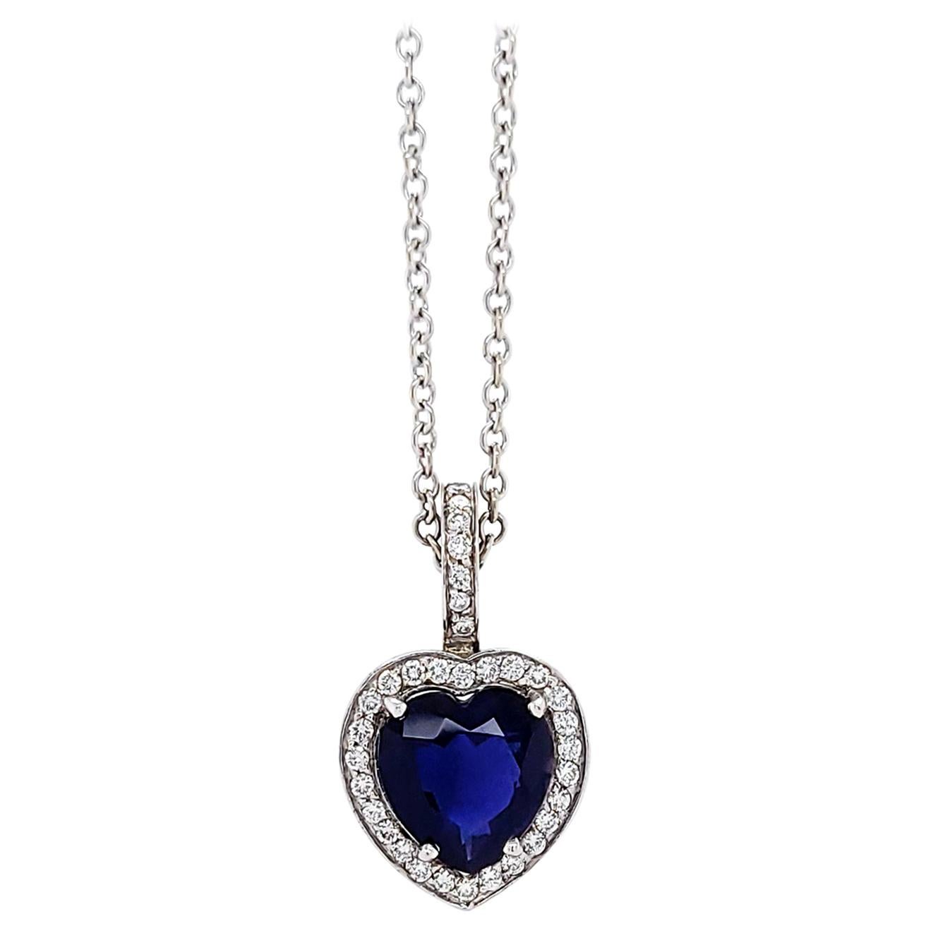 Pasquale Bruni Iolite Diamond Pendant Necklace