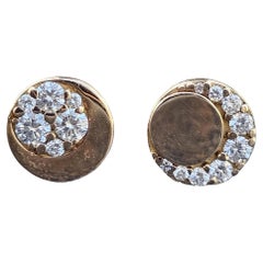 Pasquale Bruni Luce Clous d'oreilles étoiles de lune en or rose 18 carats