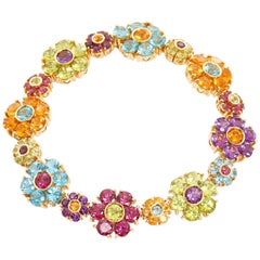 Pasquale Bruni - Bracelet floral multi-pierres