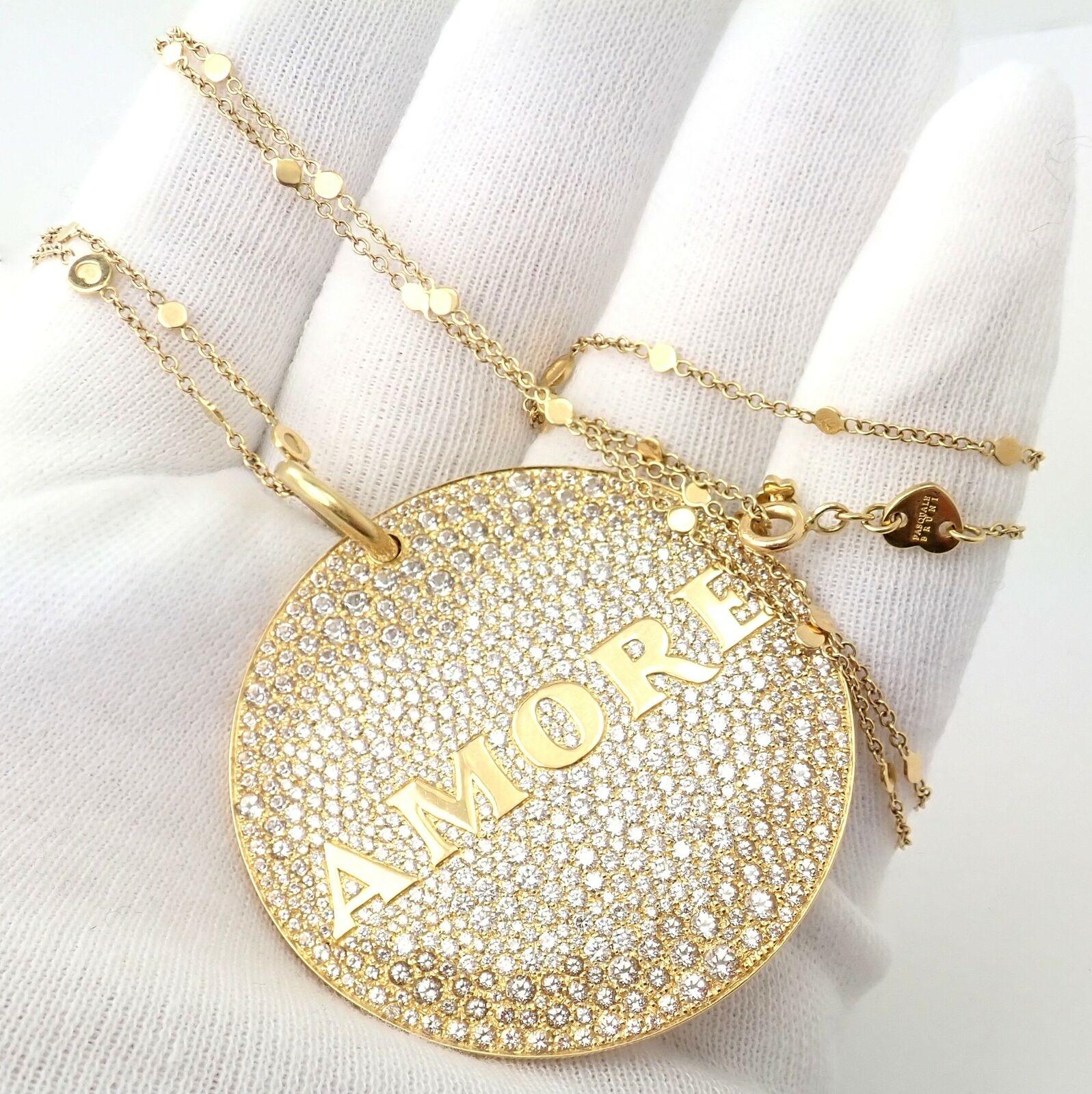 Pasquale Bruni Profondo Amore Diamond Yellow Gold Pendant Necklace For Sale 3