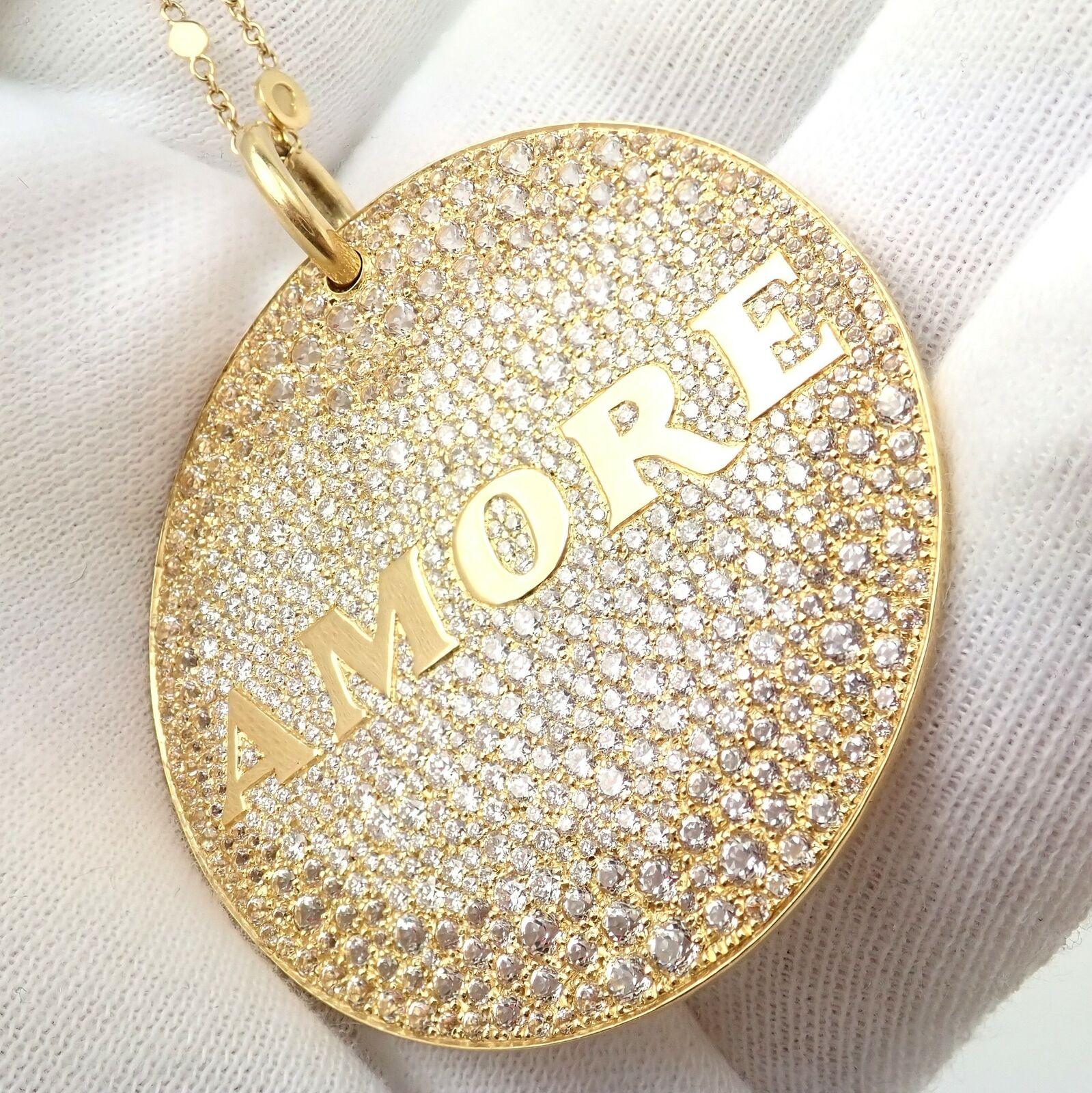 Pasquale Bruni Profondo Amore Diamond Yellow Gold Pendant Necklace For Sale 1