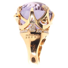 Pasquale Bruni Sissi Amethyst Diamond Gold Ring 18K