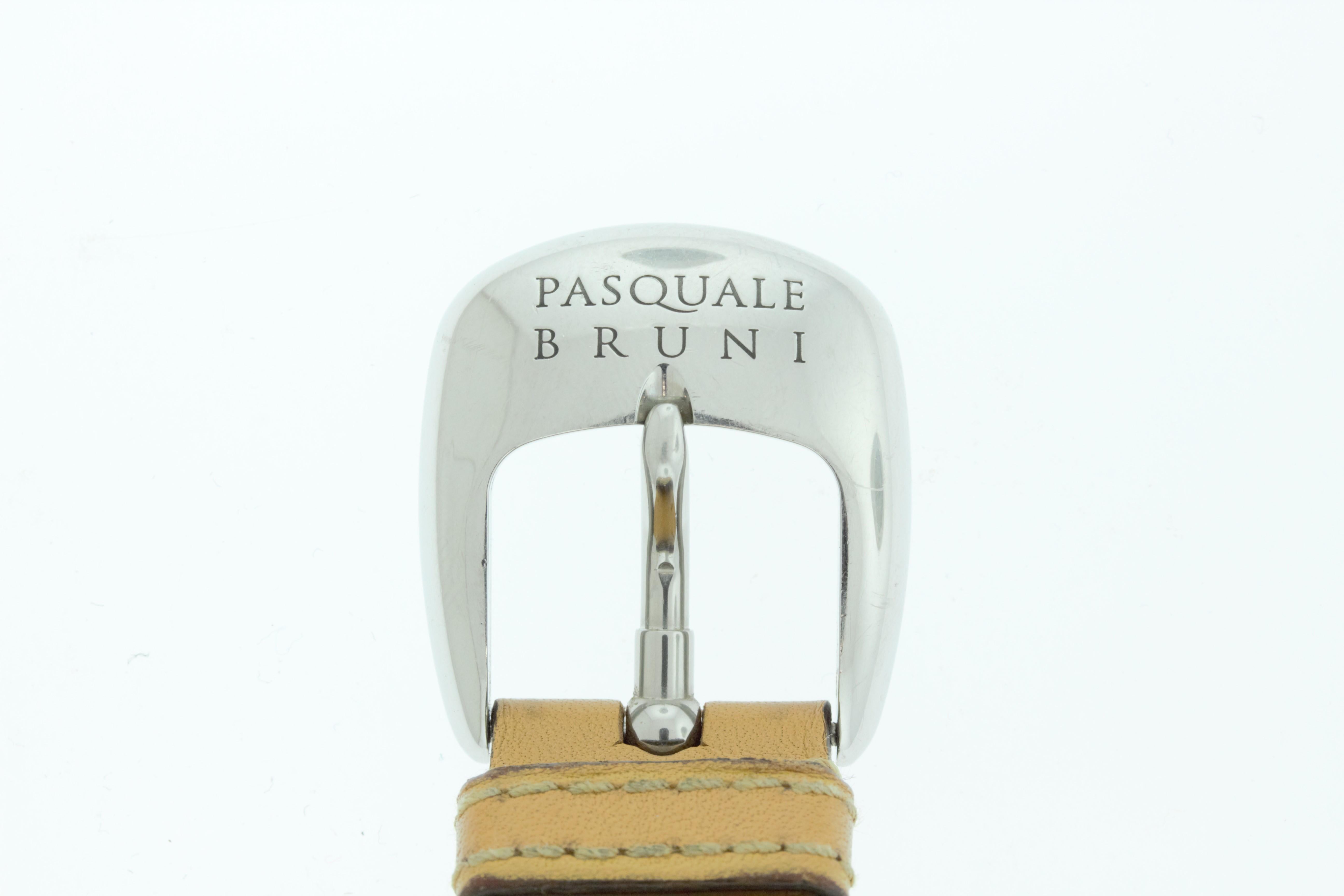 Pasquale Bruni Montre chronographe en acier inoxydable en vente 2