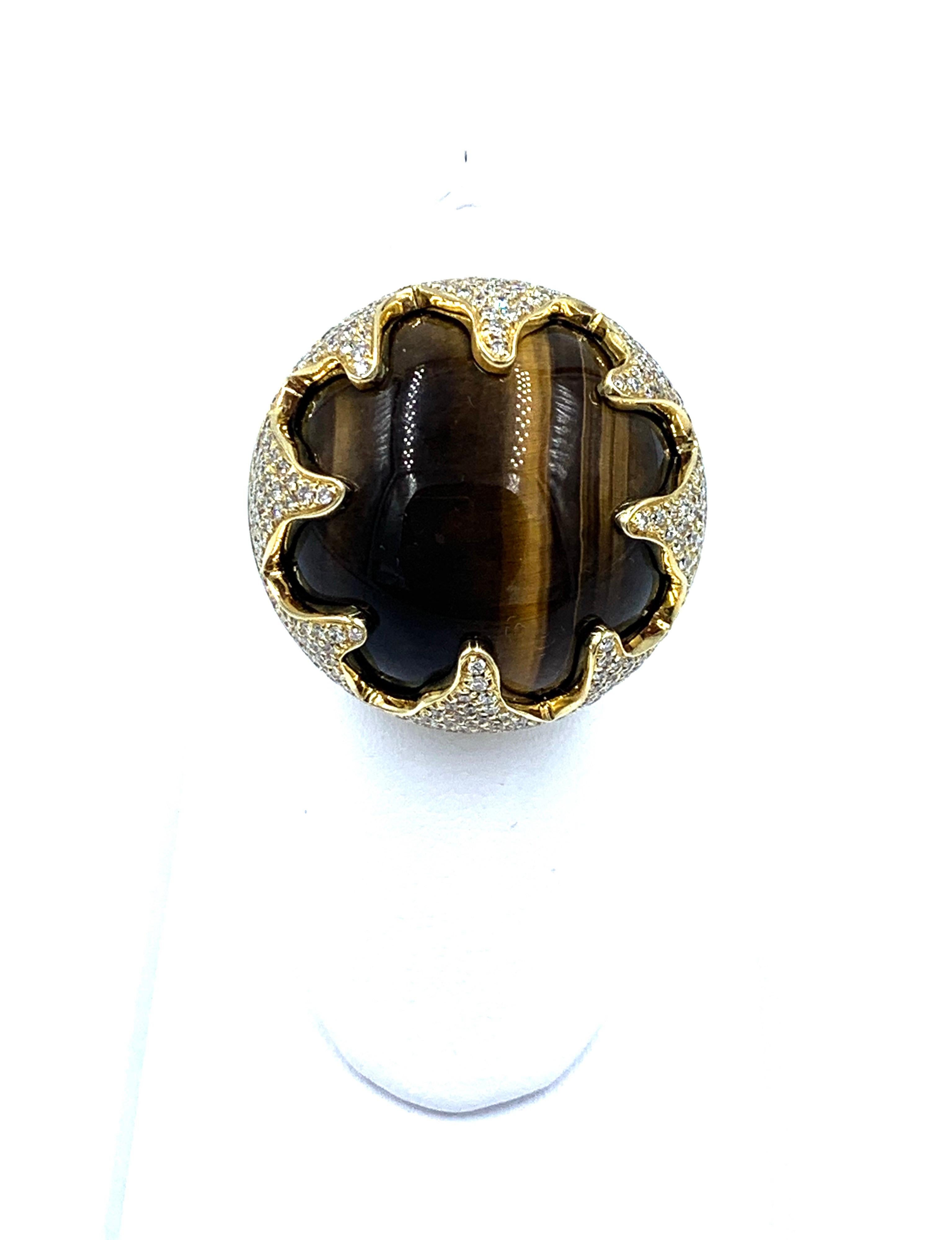 Pasquale Bruni Tiger Eye Ring For Sale 1