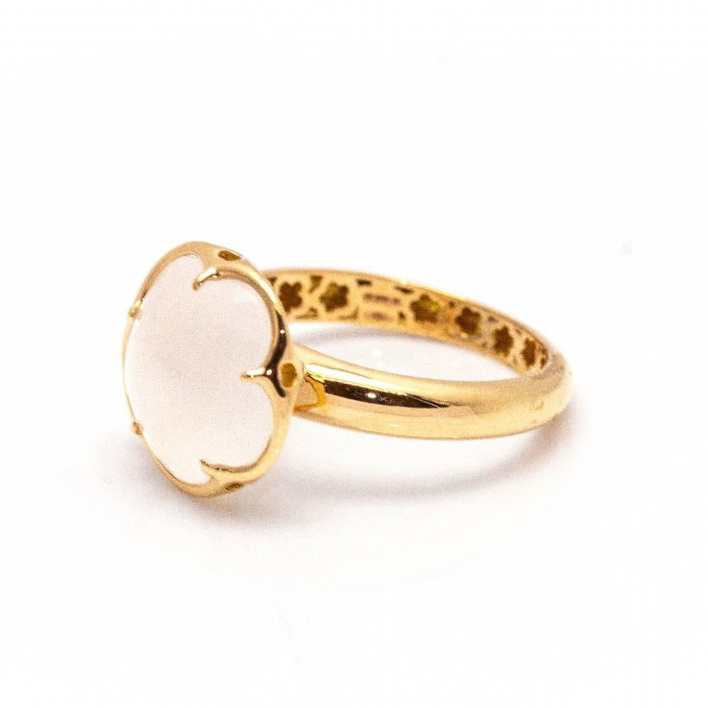 Donna Pasquale Bruni Anello con fiore bianco in vendita