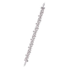 Pasquale Bruni Weißgold-Diamant-Armband, winzige kleine Blumen