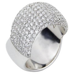 Anello con diamante in oro bianco di Pasquale Bruni