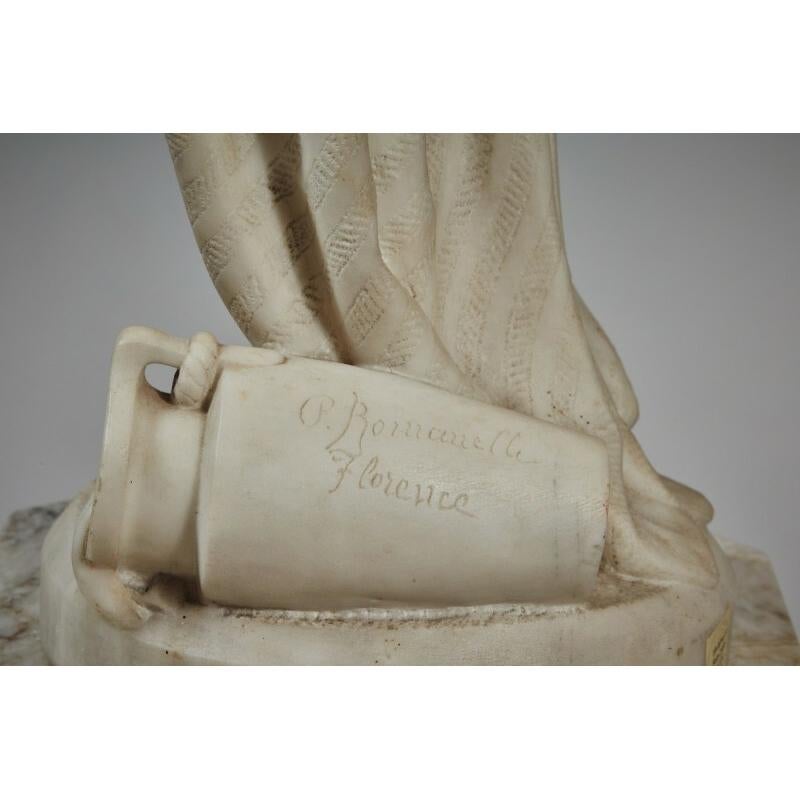 Scultura in marmo bianco di Romanelli in vendita 2