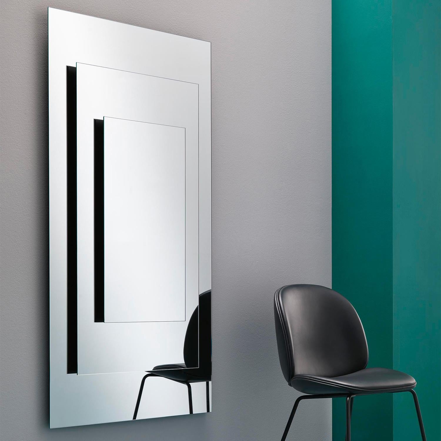 Contemporary Pass Glass Mirror For Sale