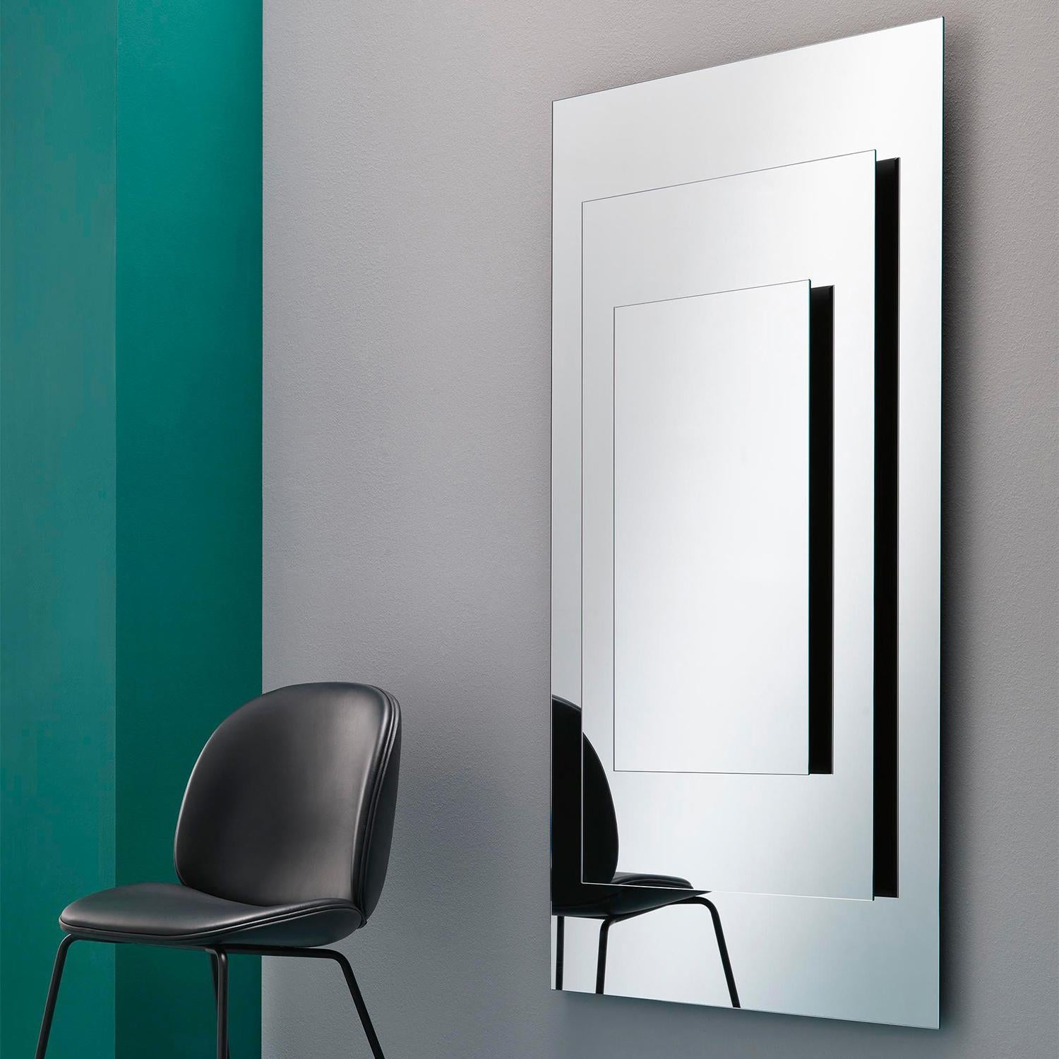 Contemporary Pass Glass Mirror For Sale