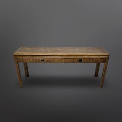 Passage series campaign style side table by Drexel , USA 1980s