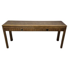 Passage series campaign style side table by Drexel , USA 1980s