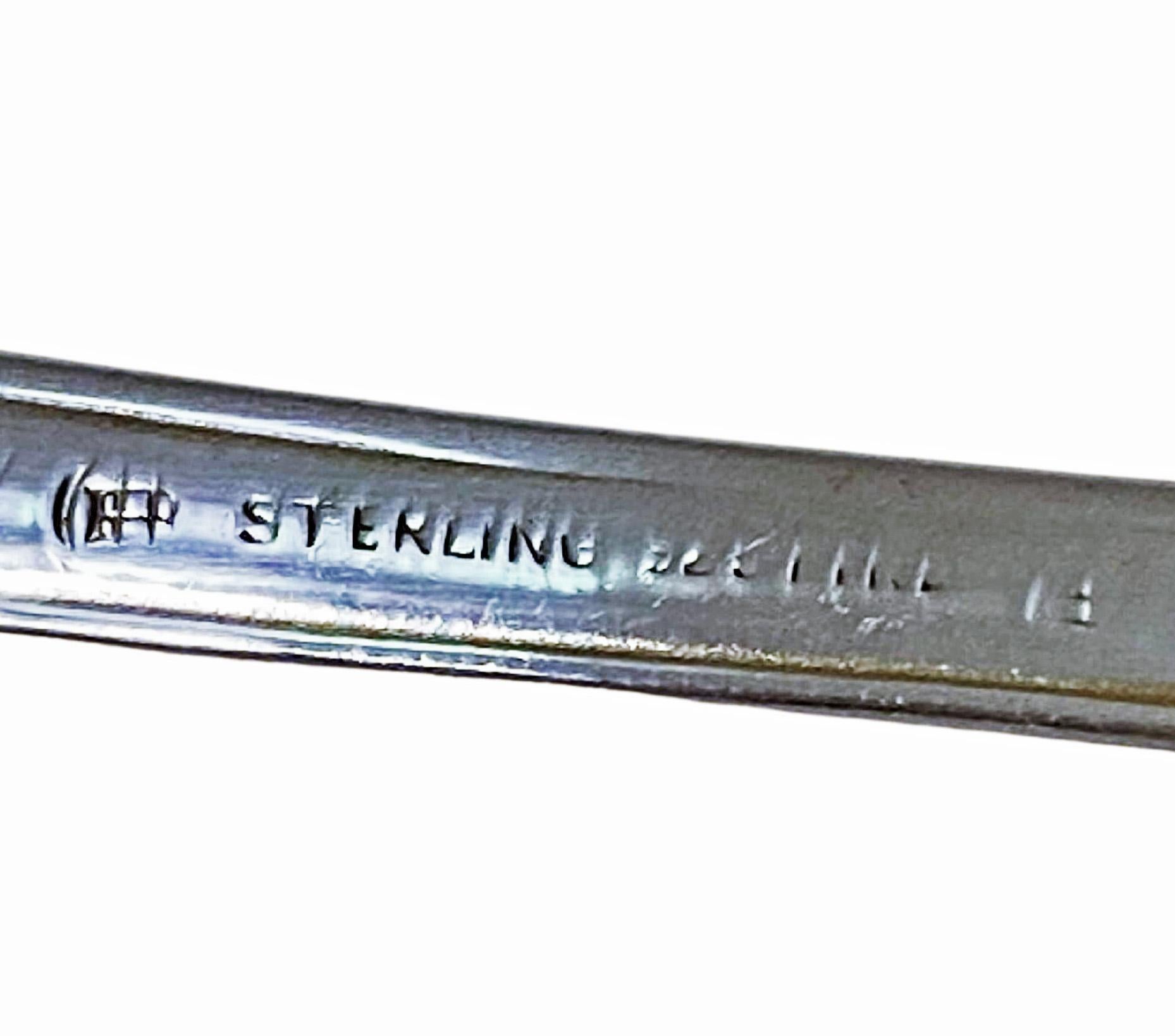 Passaic by Unger Sterling Silver Asparagus Fork, circa 1900 In Good Condition For Sale In Toronto, Ontario