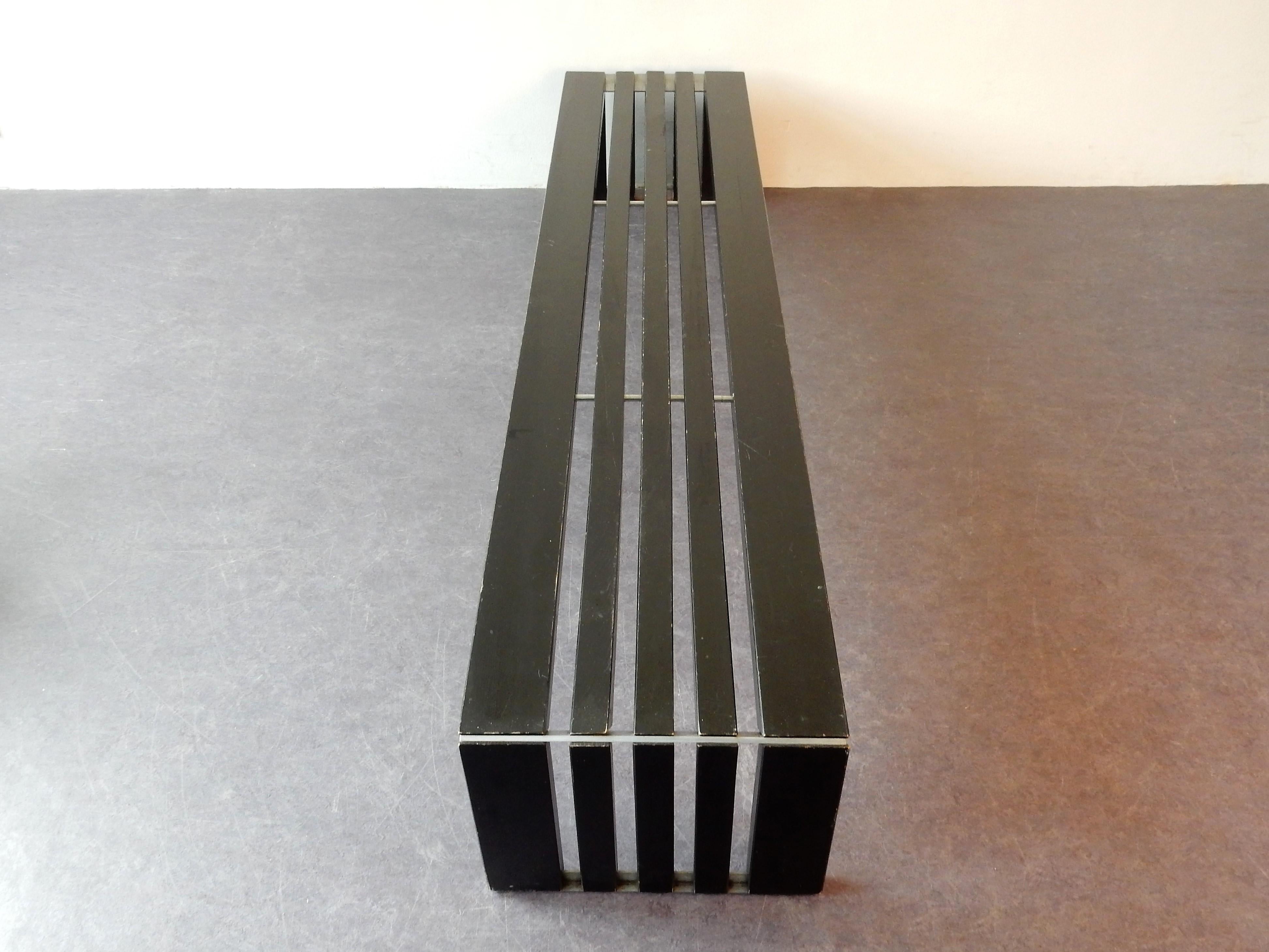Mid-Century Modern 'Passe Par Tout' Slatted Bench by Walter Antonis for Arspect, The Netherlands