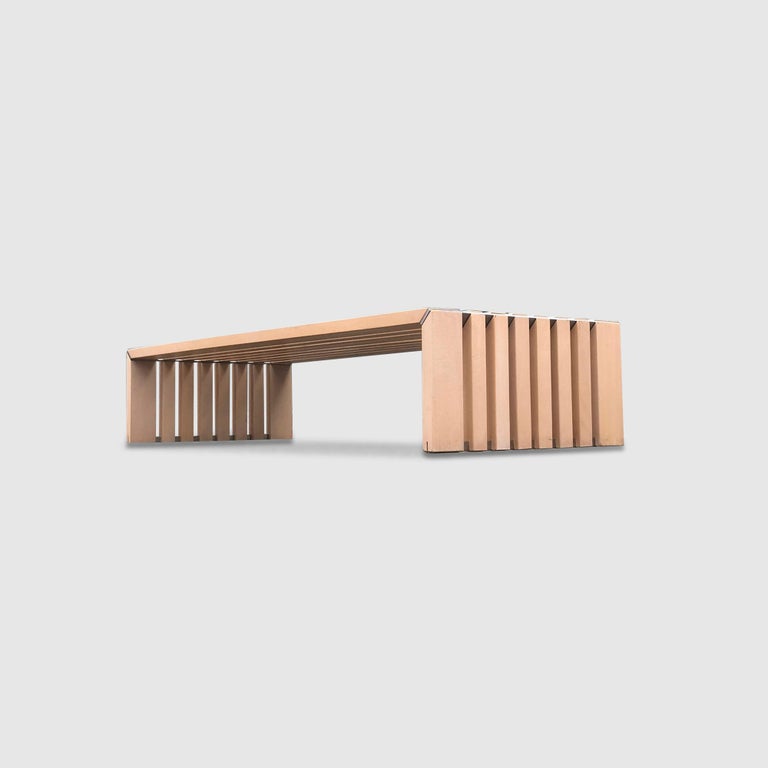 Passe Partout slatted ash bench by Walter Antonis for Arspect 1970s For  Sale at 1stDibs