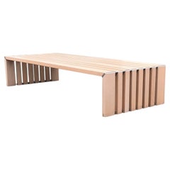 Used Passe Partout slatted ash bench by Walter Antonis for Arspect 1970s
