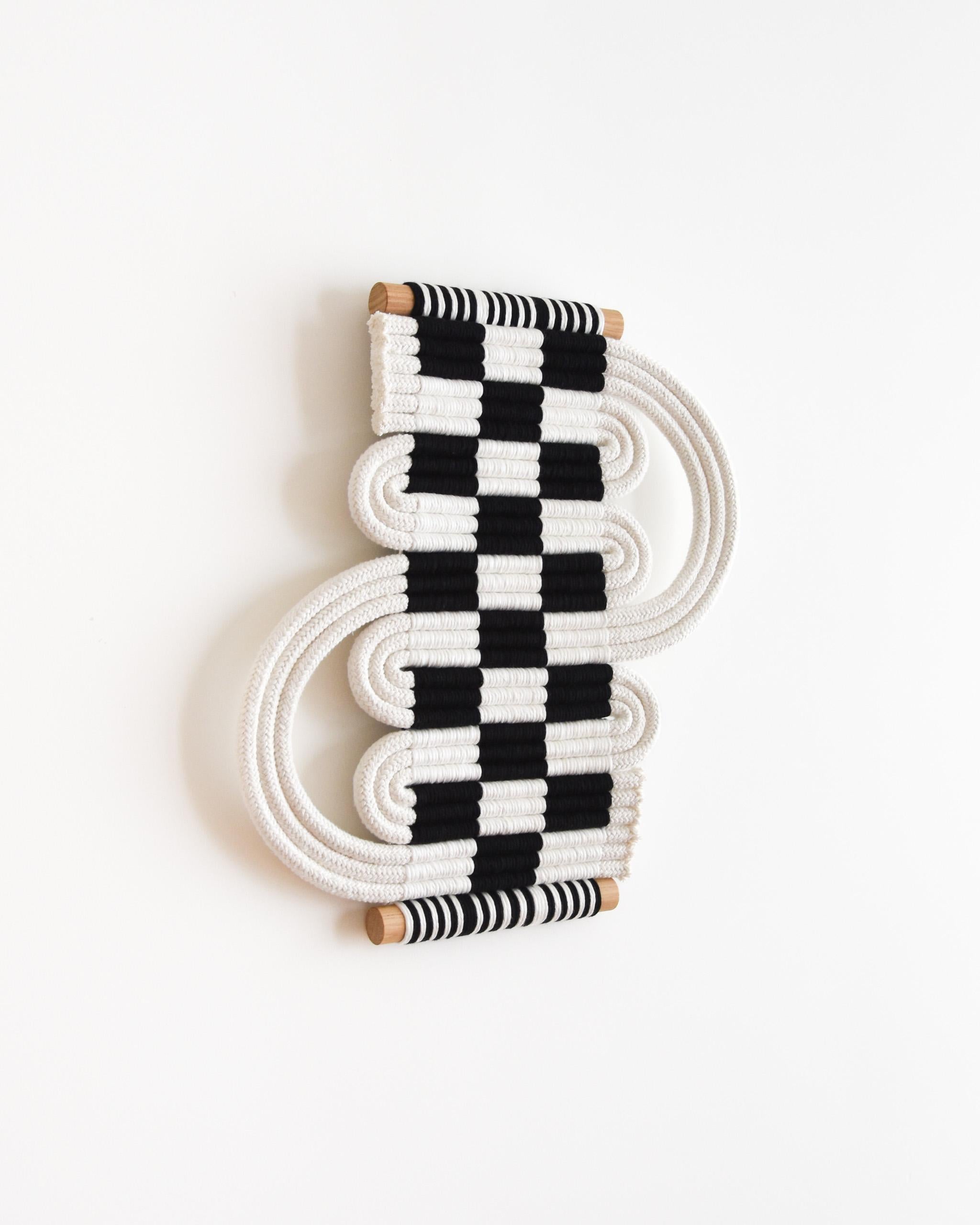 Hand-Knotted Passementerie #2, Knotted Wall Hanging, Fiber Art Tapestry by TAMAR SAMPLONIUS For Sale