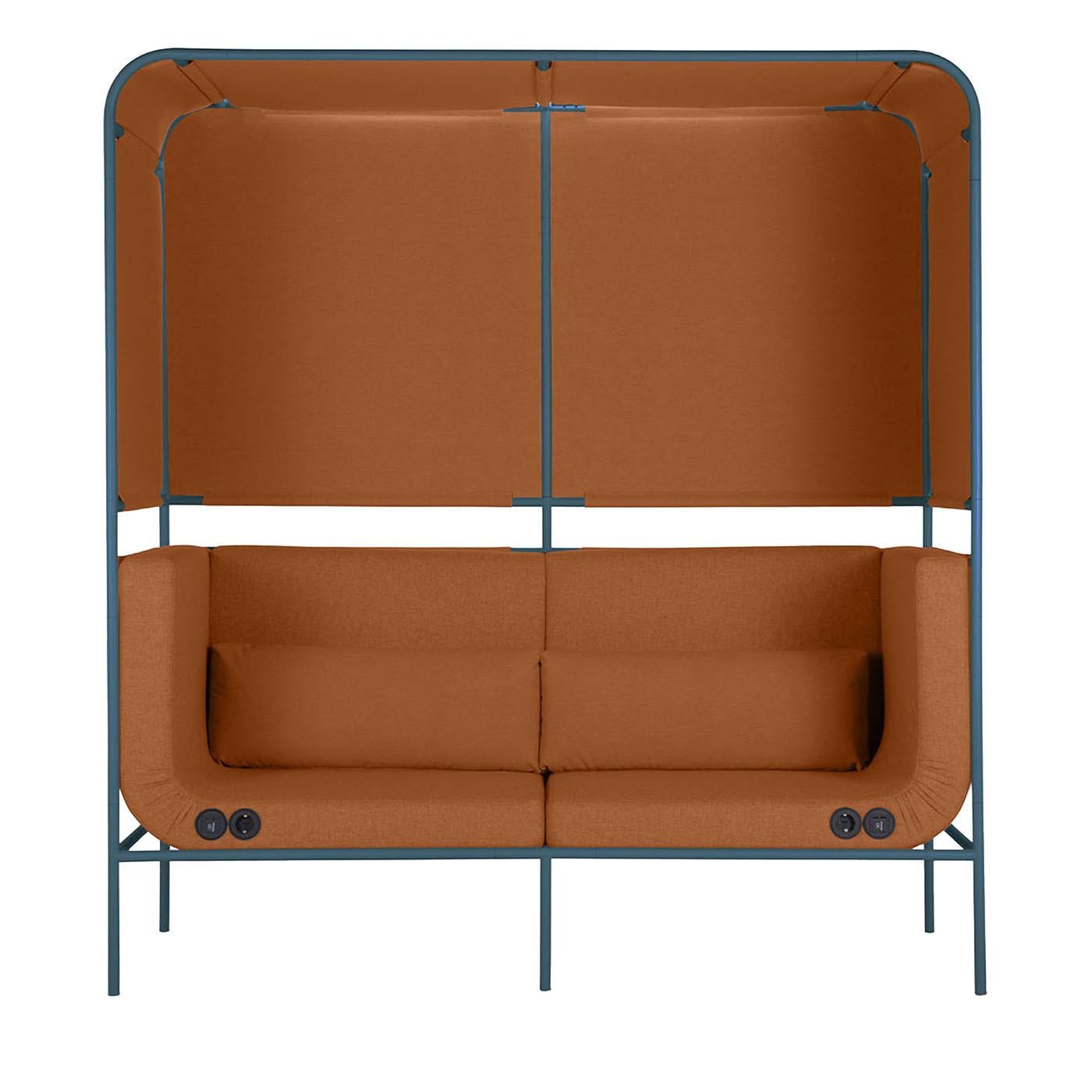 Canapé Passepartout orange et bleu par Debonademeo Studio Neuf - En vente à Milan, IT