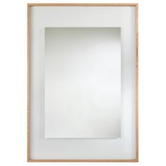 Passe-partout rectangulaire Miroir « L » avec cadre en chêne massif de Deknudt Mirrors