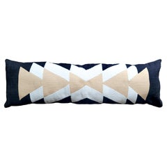 Passion Extra Long Lumbar Pillow Cover - Black Cotton Lumbar Pillow 48"