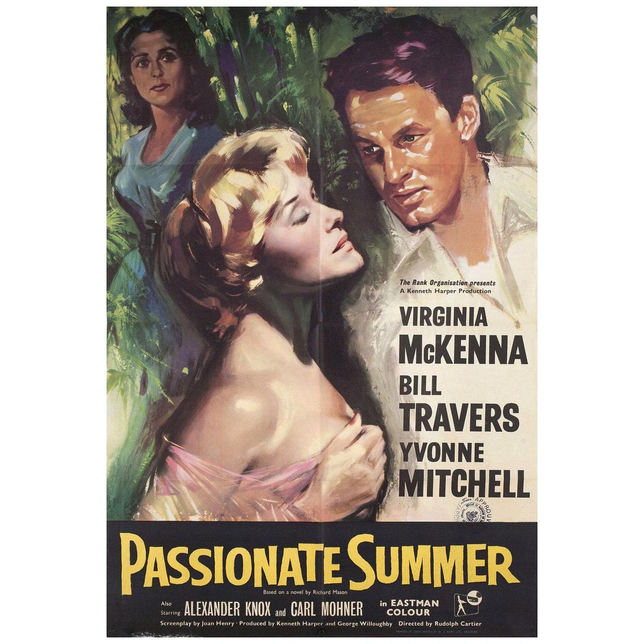 “Passionate Summer” 1958 British One Sheet Film Poster