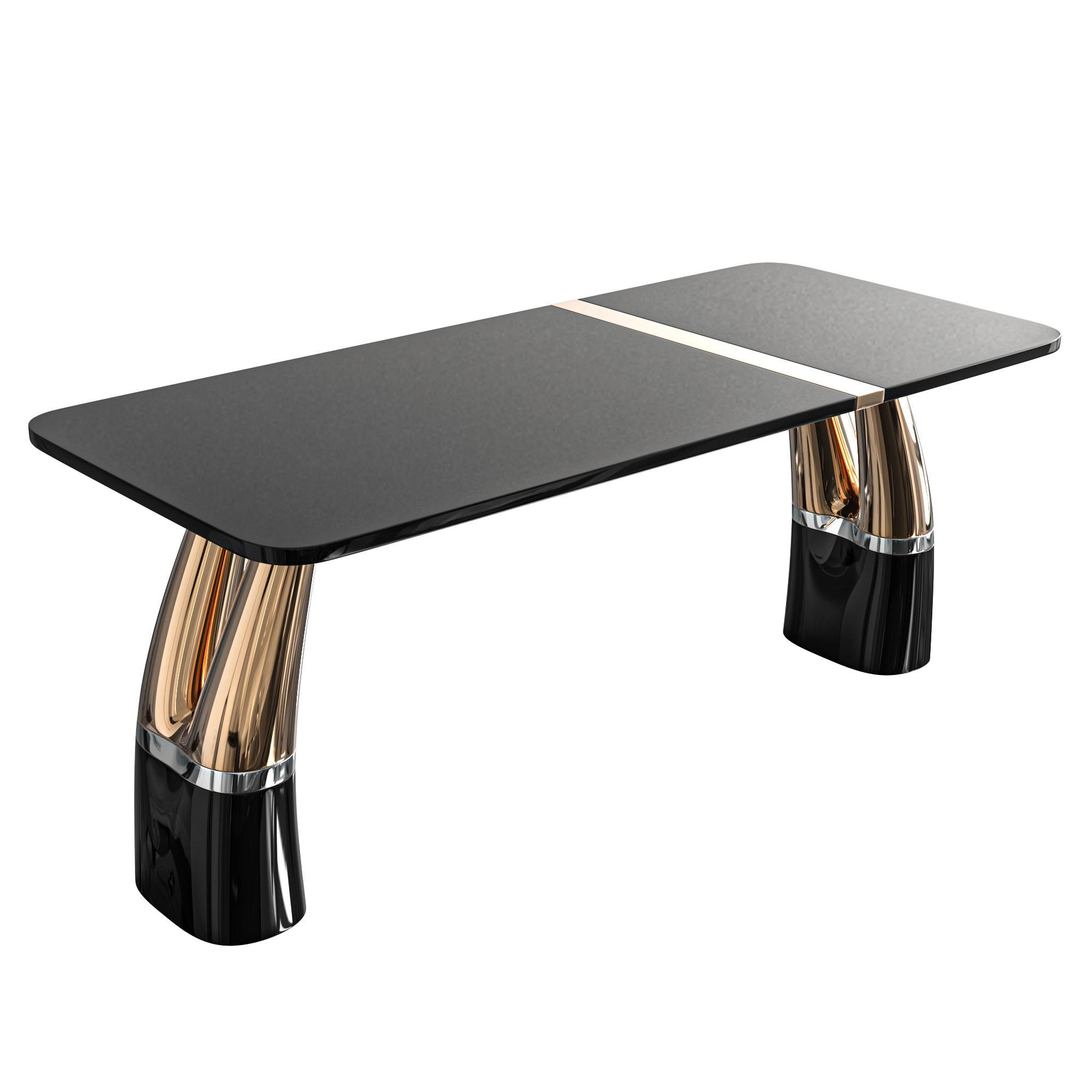 Métal Table basse Passione en bronze, fabriquée à la main, Istanbul en vente