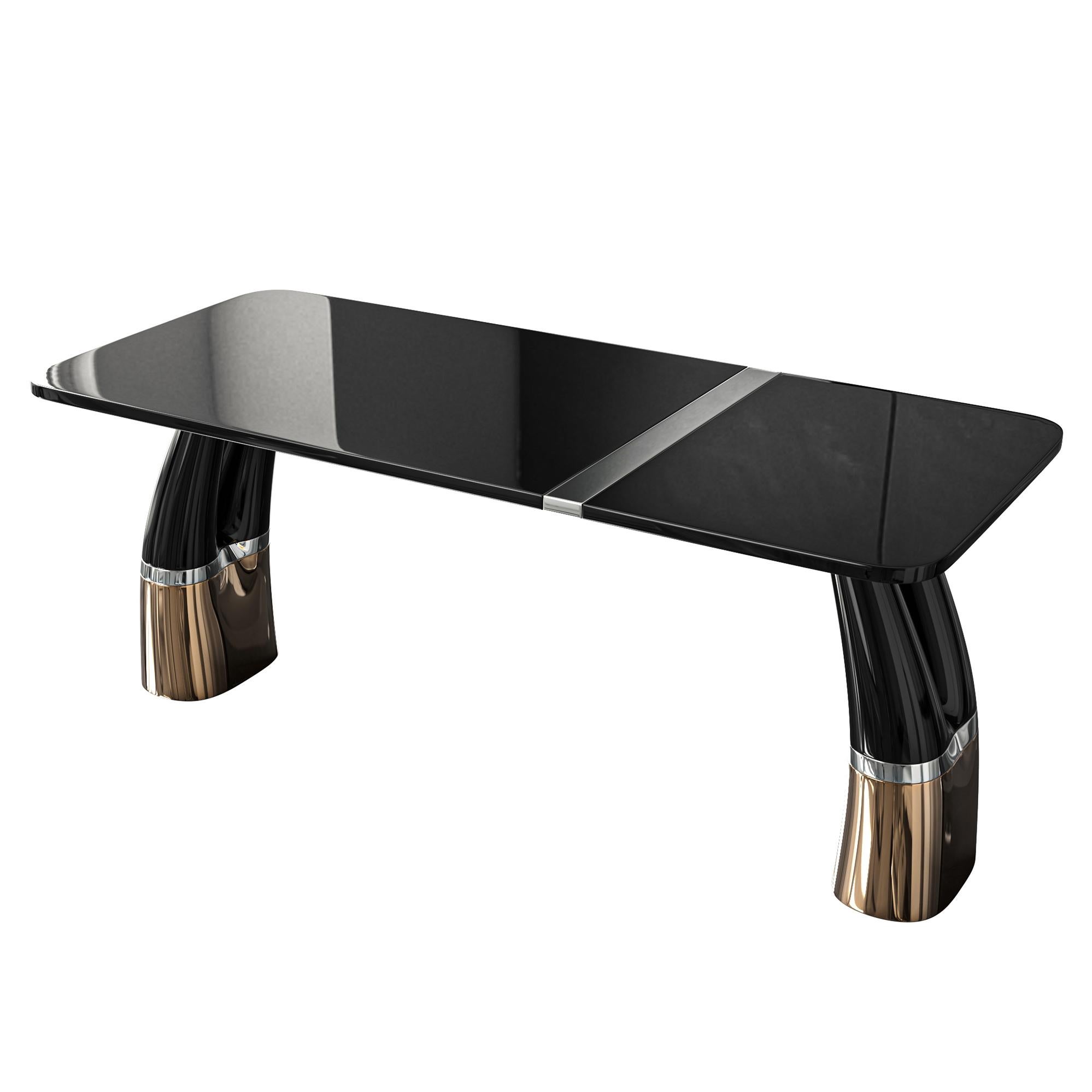 Table basse Passione en bronze, fabriquée à la main, Istanbul en vente 1