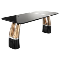 "Passione" Coffee Table With Bronze, Handcrafted, Istanbul
