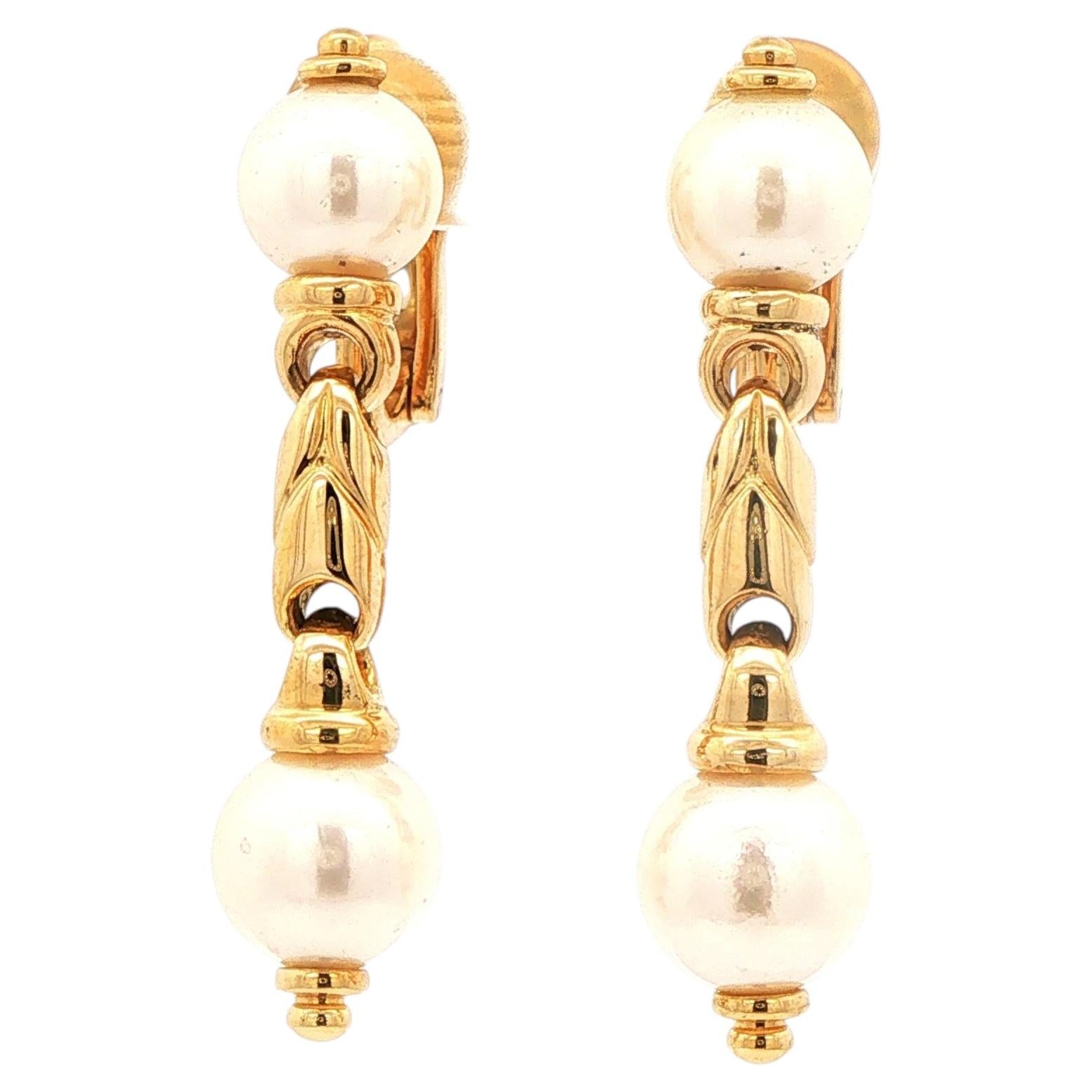 Passo Doppio Pearl Earrings by Bulgari