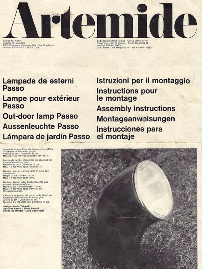 Lampada da parete per esterni 'Passo' di Artemide in vendita 7