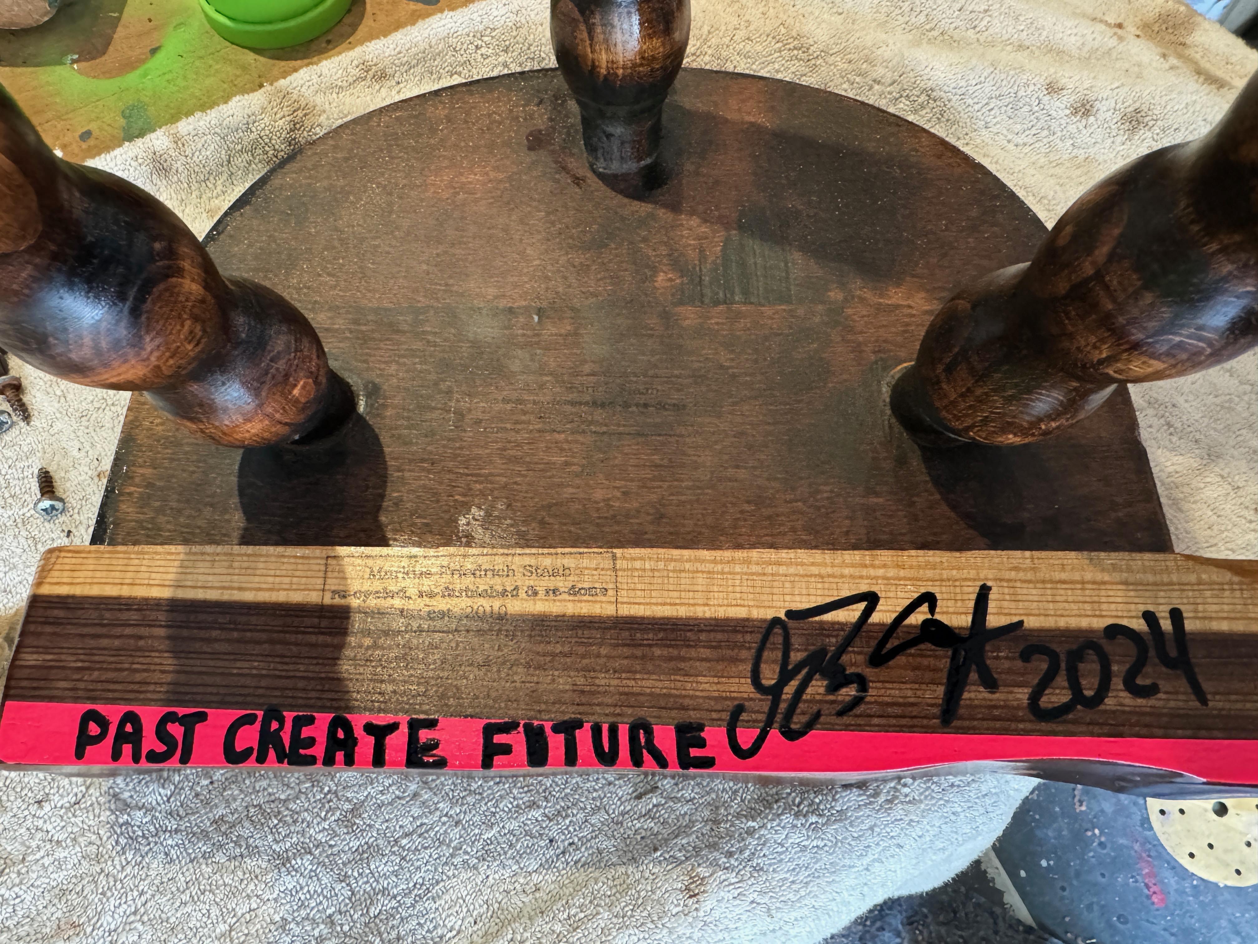Past Create Future Barstool by Markus Friedrich Staab For Sale 6