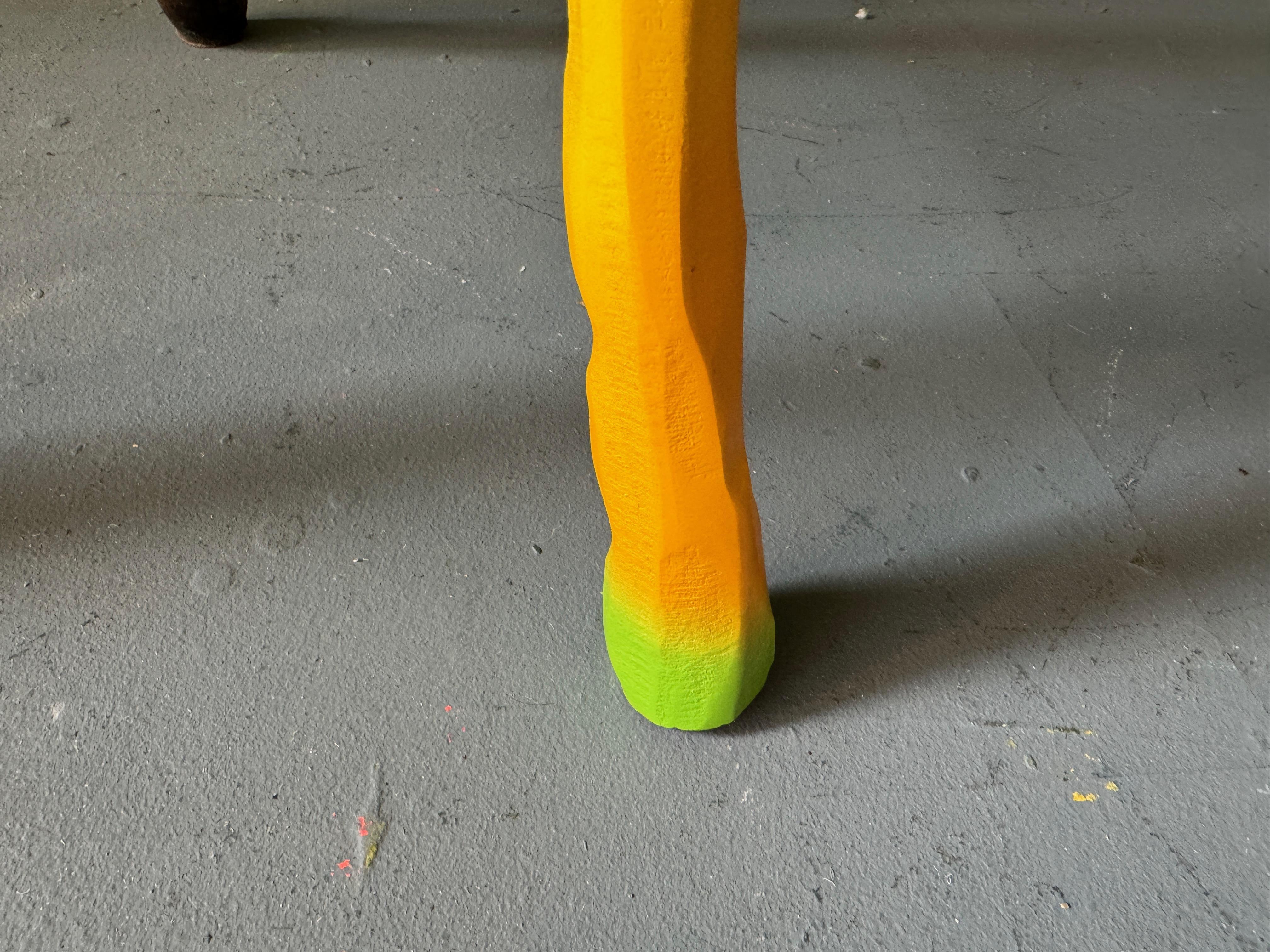 Wood Past Create Future Barstool by Markus Friedrich Staab For Sale