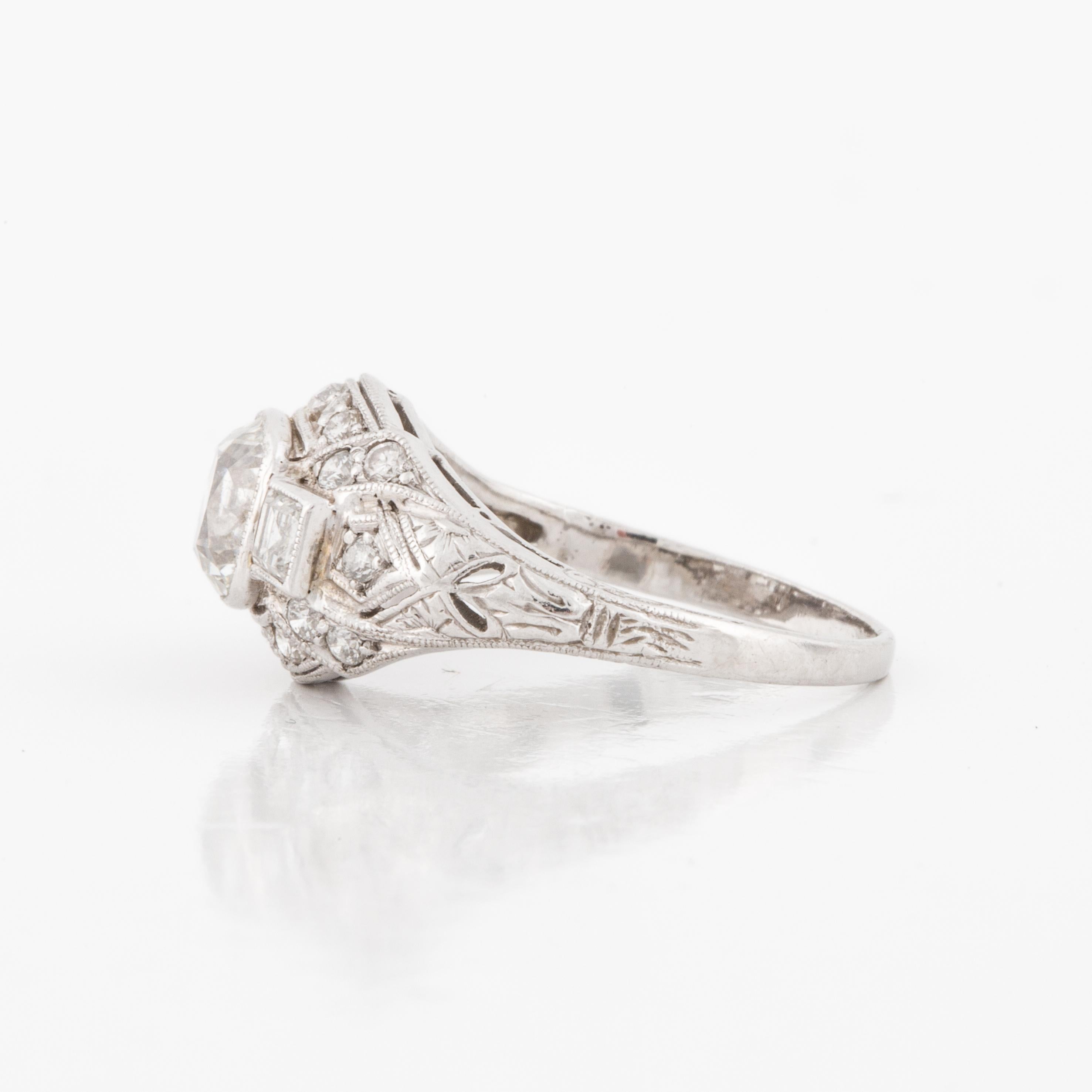 platinum diamond ring