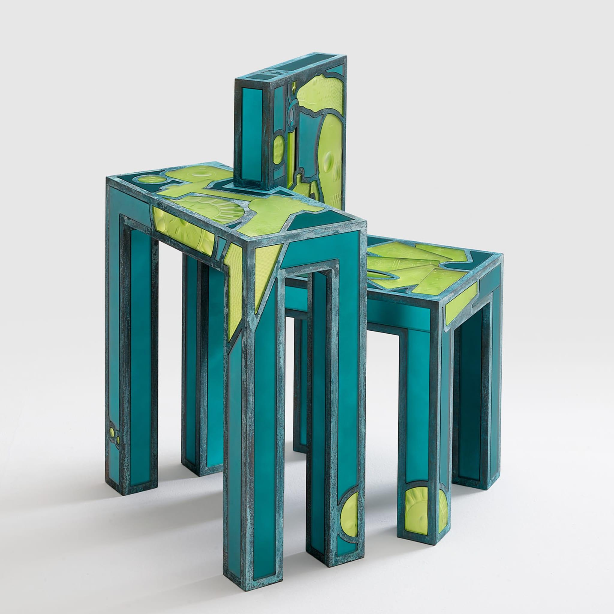 Past Green Chair By Leo De Carlo In New Condition For Sale In Milan, IT