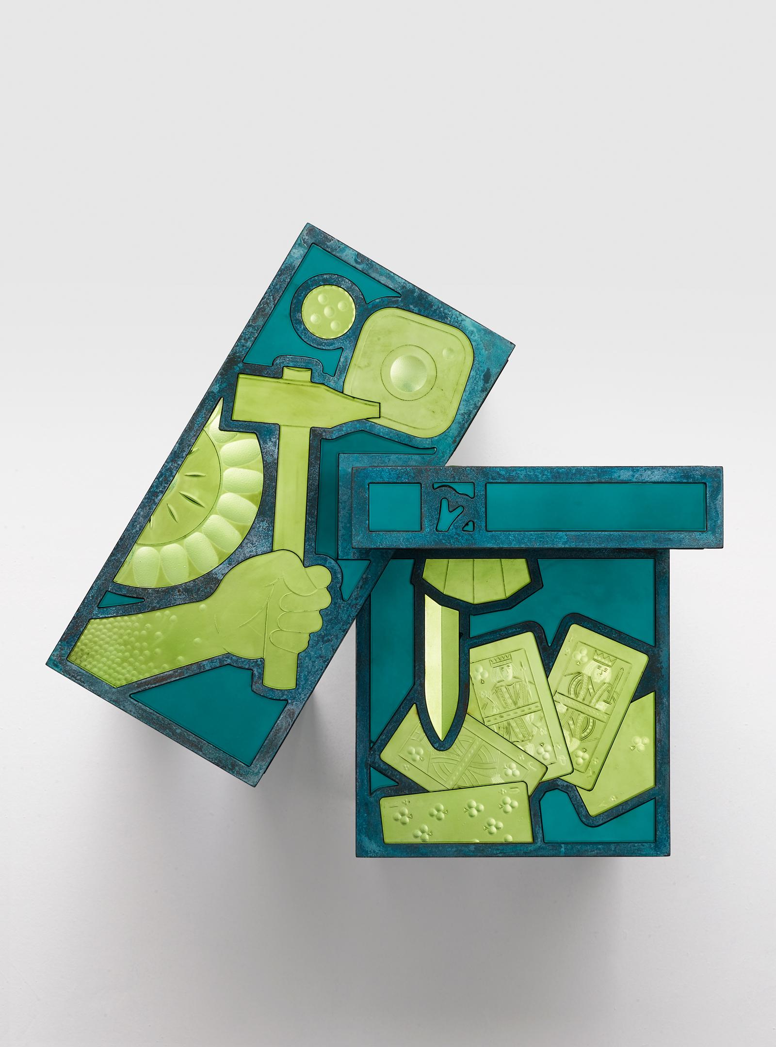 Past Green Side Table with Chair by Vetralia In New Condition For Sale In Geneve, CH