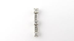 Past Present Future Keepsake 14 Karat Gold Pendant with Diamonds