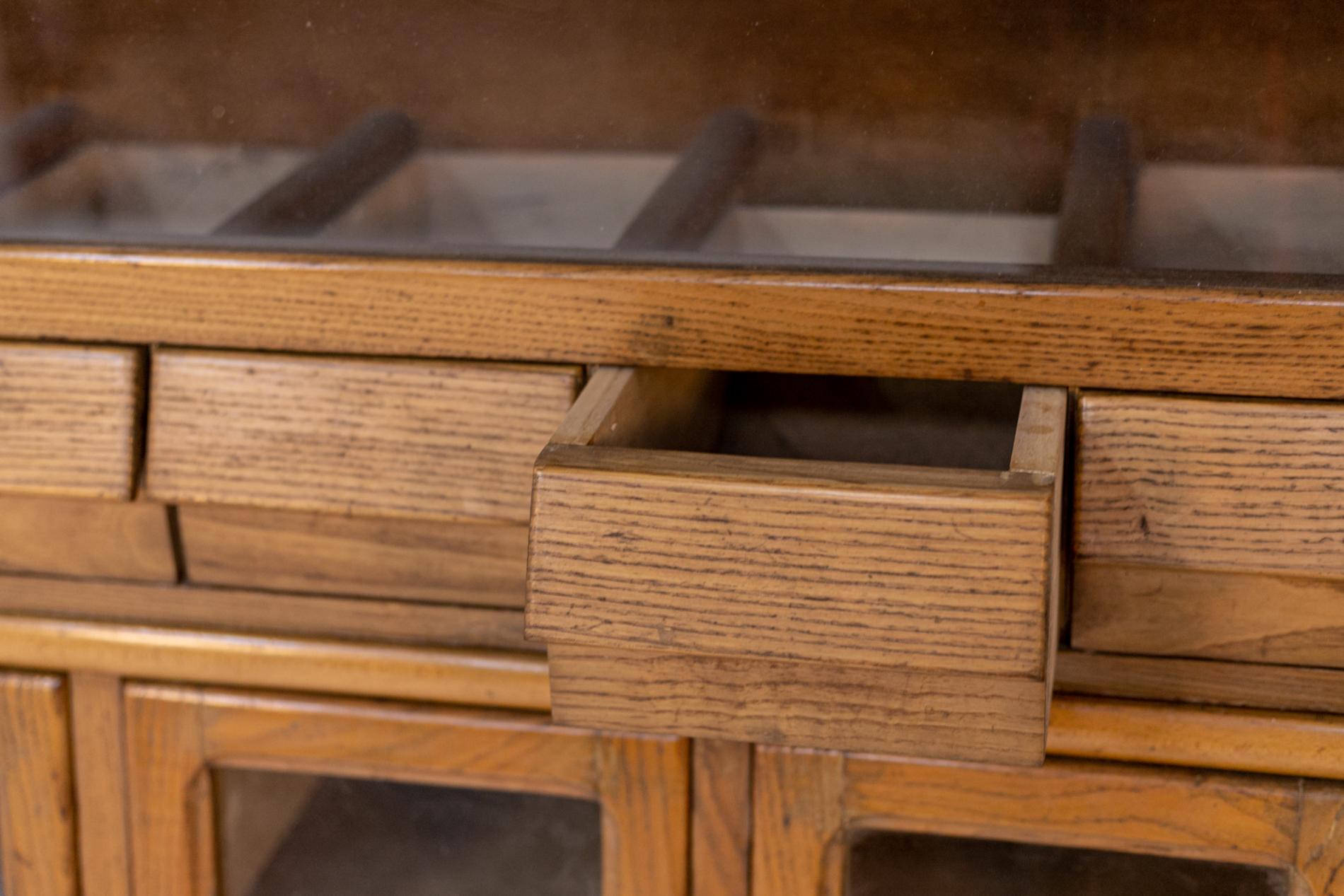 Pasta Pantry Cabinet for Grocery Store in Wood and Glass In Good Condition In Milano, IT