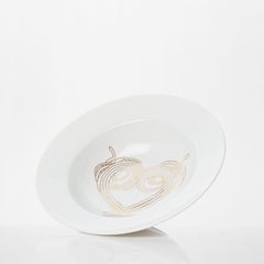 Dinner Pasta Porcelain Plate without gold Collection Le Coeur De La Mamma