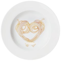 Dinner Pasta Porcelain Plate without gold Collection Le Coeur De La Mamma