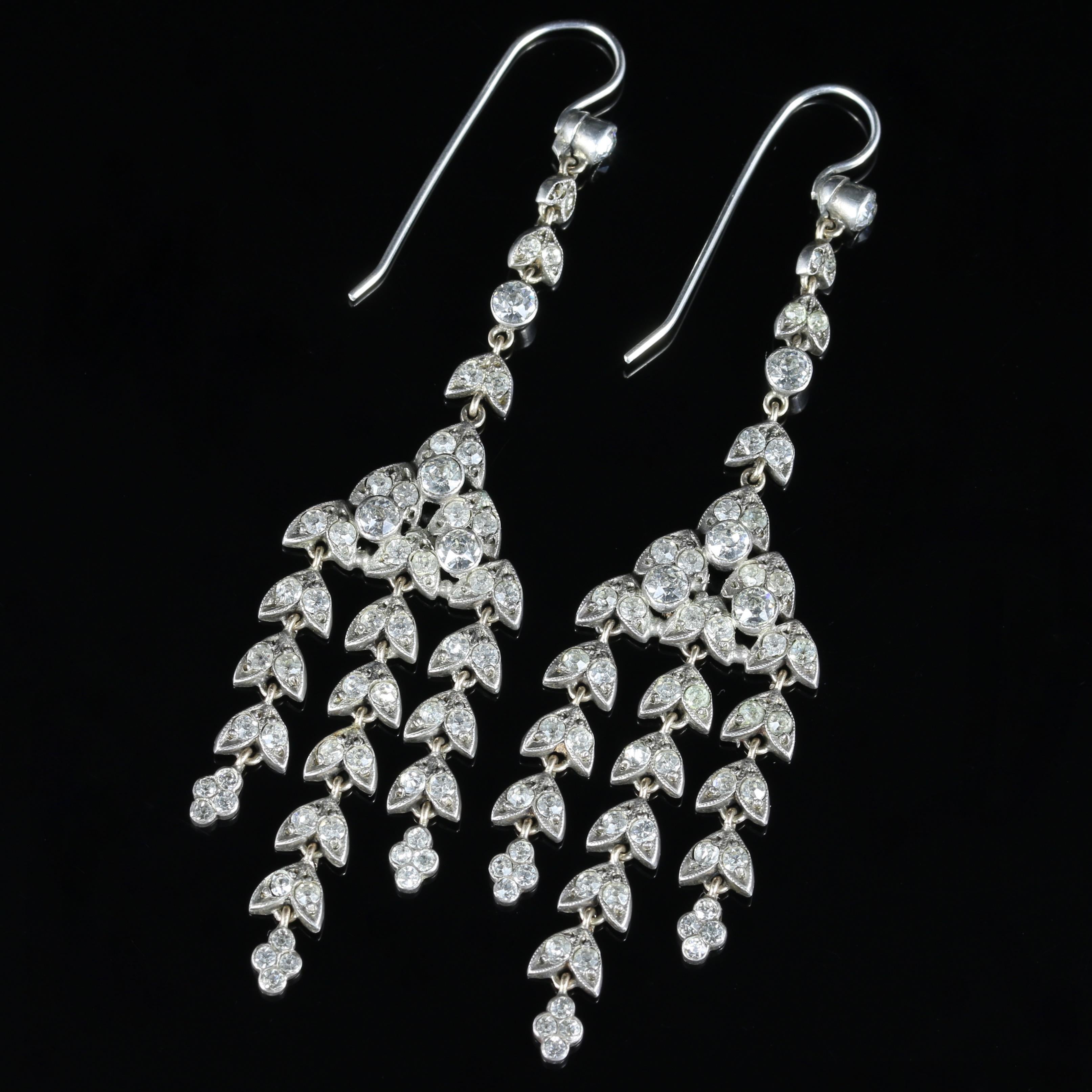For more details please click continue reading down below...



Set in Sterling Silver which has been acid tested.

The earrings look stunning when worn, the Old Cut Paste sparkles just like real Diamonds. 

Paste is a heavy, very transparent flint
