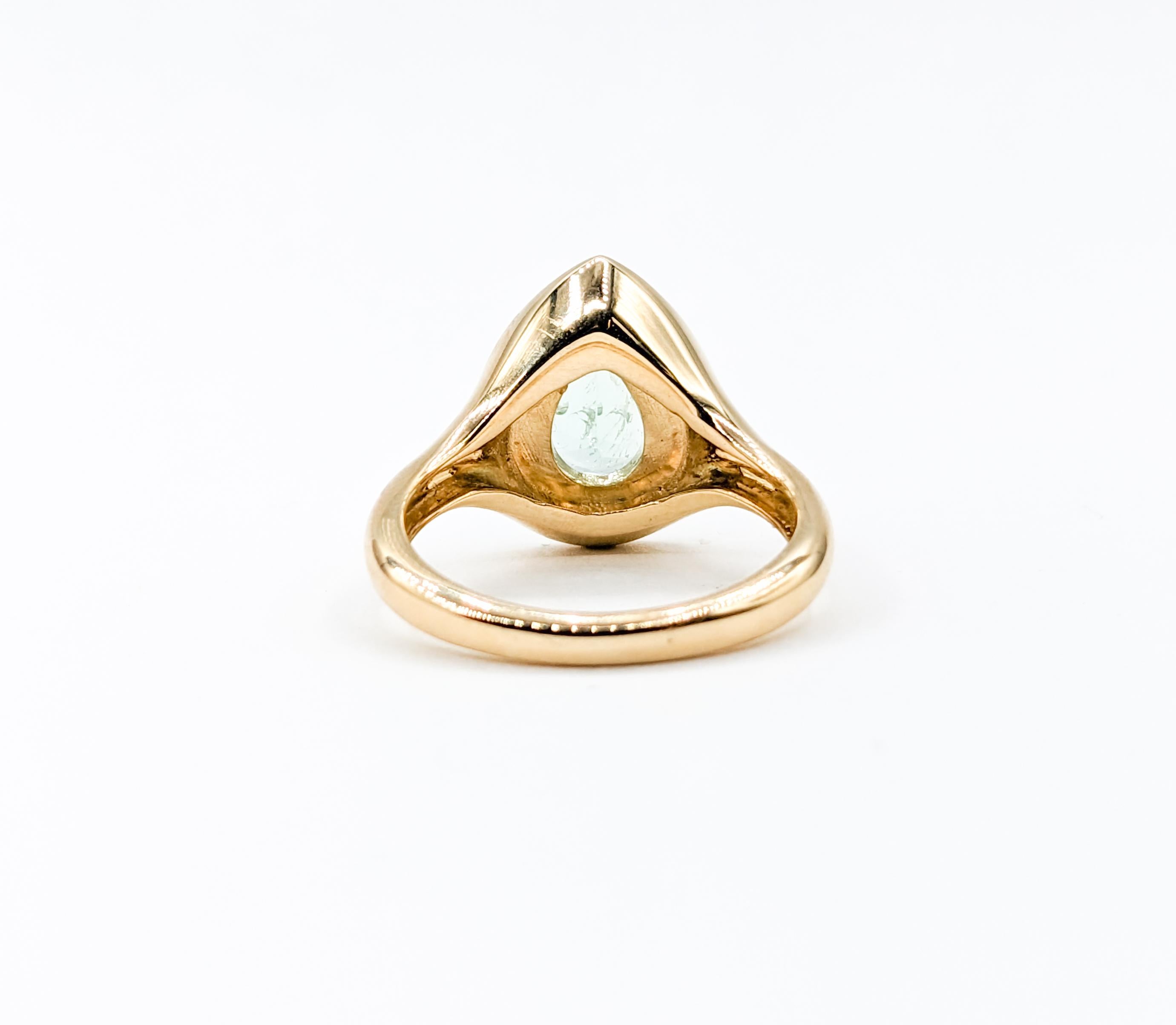 Pastel 1.45ct Columbian Emerald Diamond Halo Ring For Sale 4