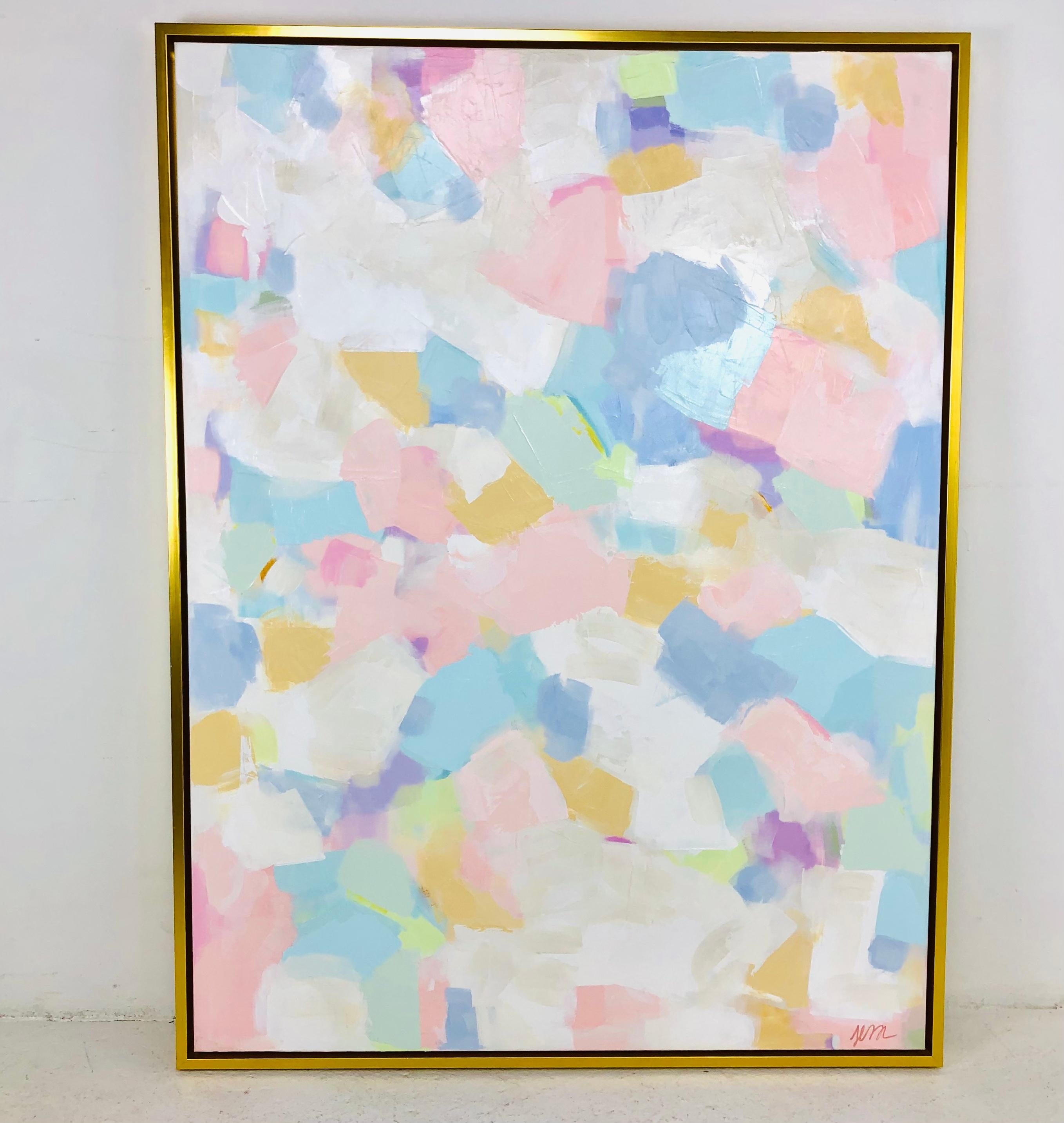 Contemporary Pastel Abstract Acrylic Painting
