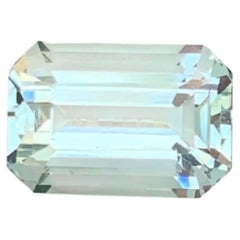 Pastel Blue Color Emerald Cut Aquamarine Gemstone for Ring Necklace Jewelry 10mm