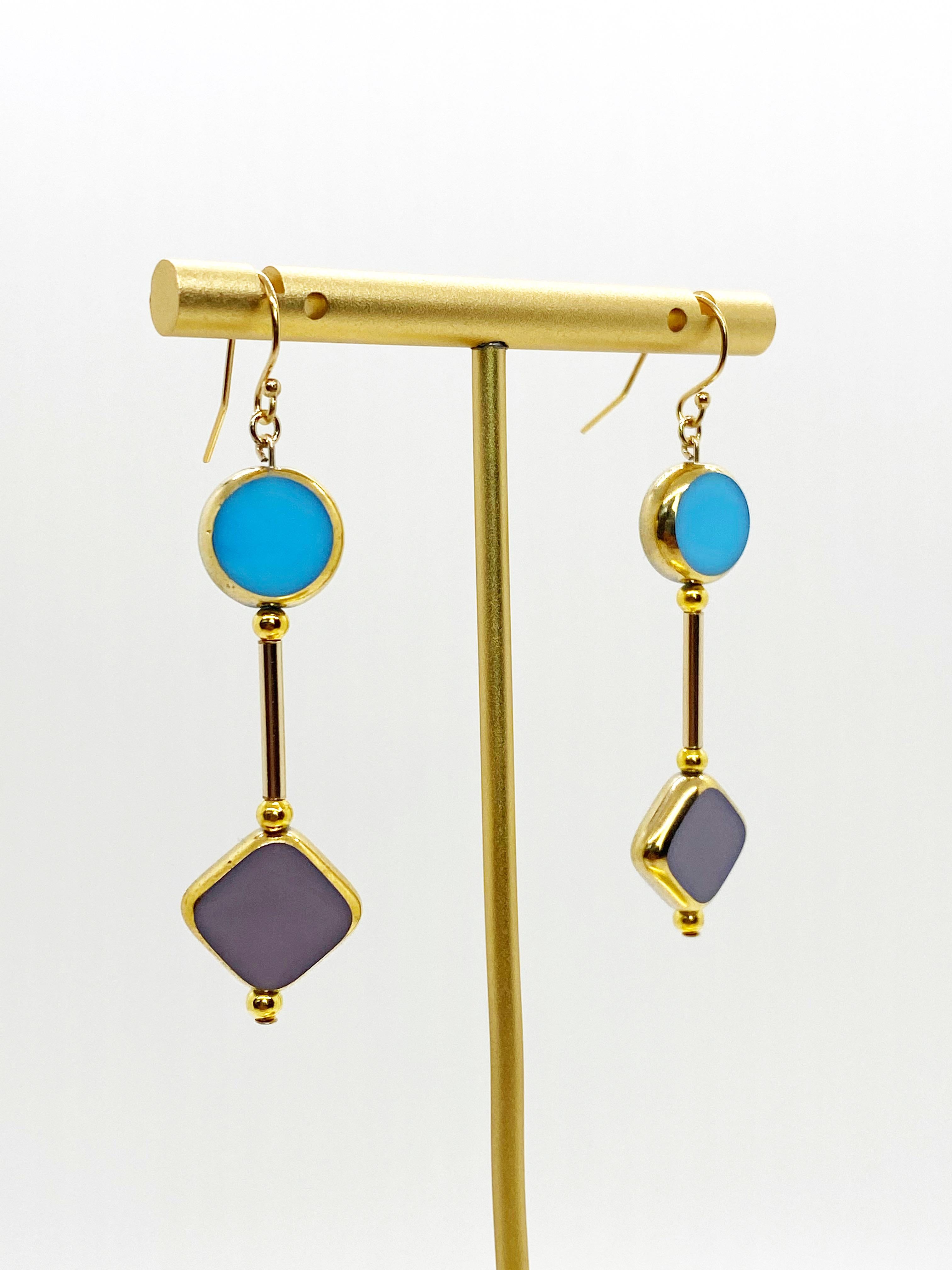 pastel color earrings