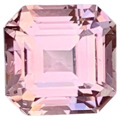 Gema de turmalina natural de color rosa melocotón pastel para anillos y colgantes