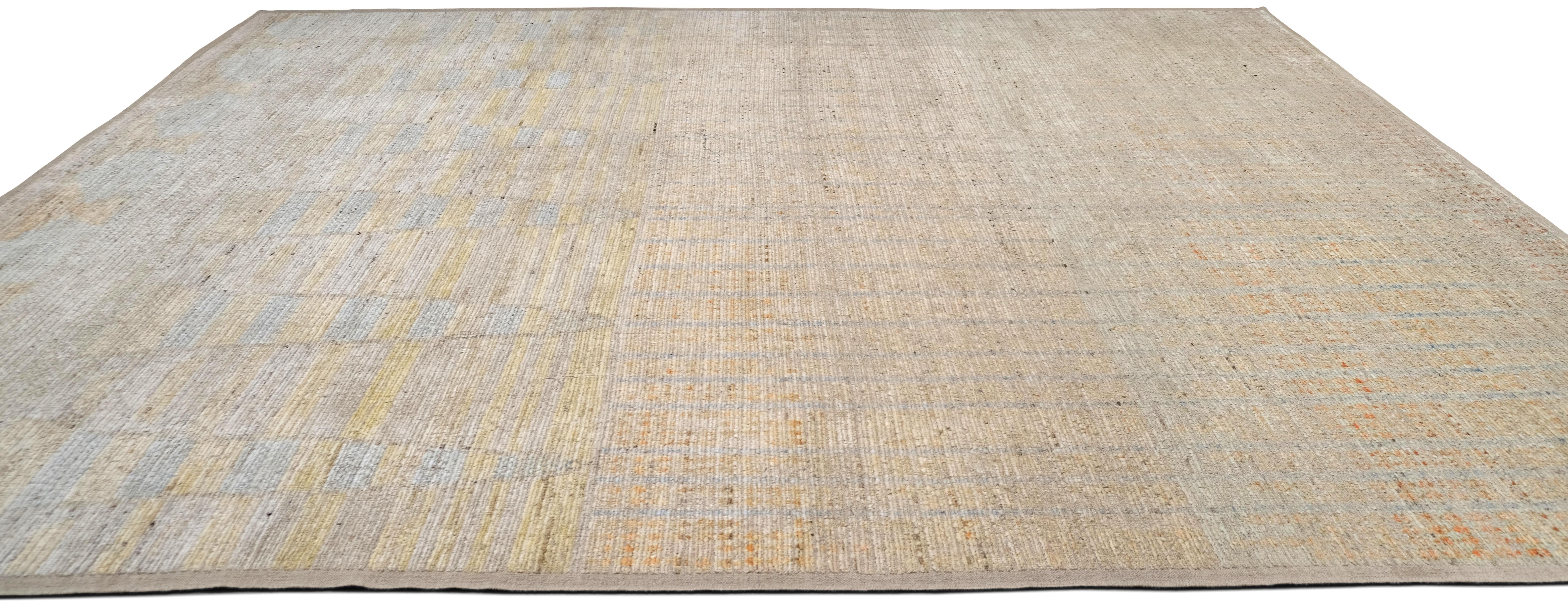 Tappeto in lana di ispirazione marocchina Modern Color pastello 12'9''x15' In condizioni Nuovo in vendita a Torrance, CA