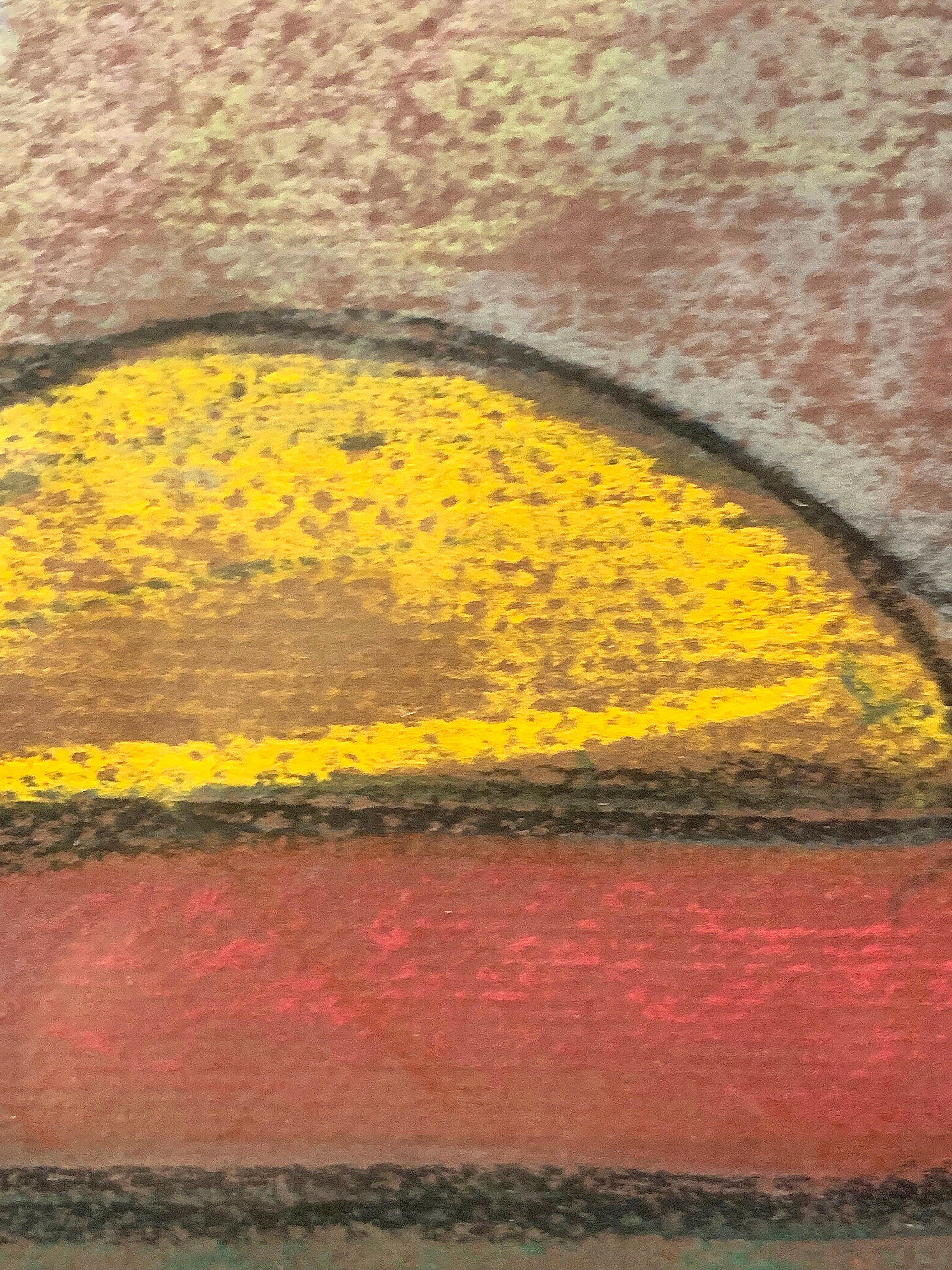 Pastellfarbene Zeichnung eines Mutterkindes auf Papier von Leon Pierre Collard (Gemalt) im Angebot
