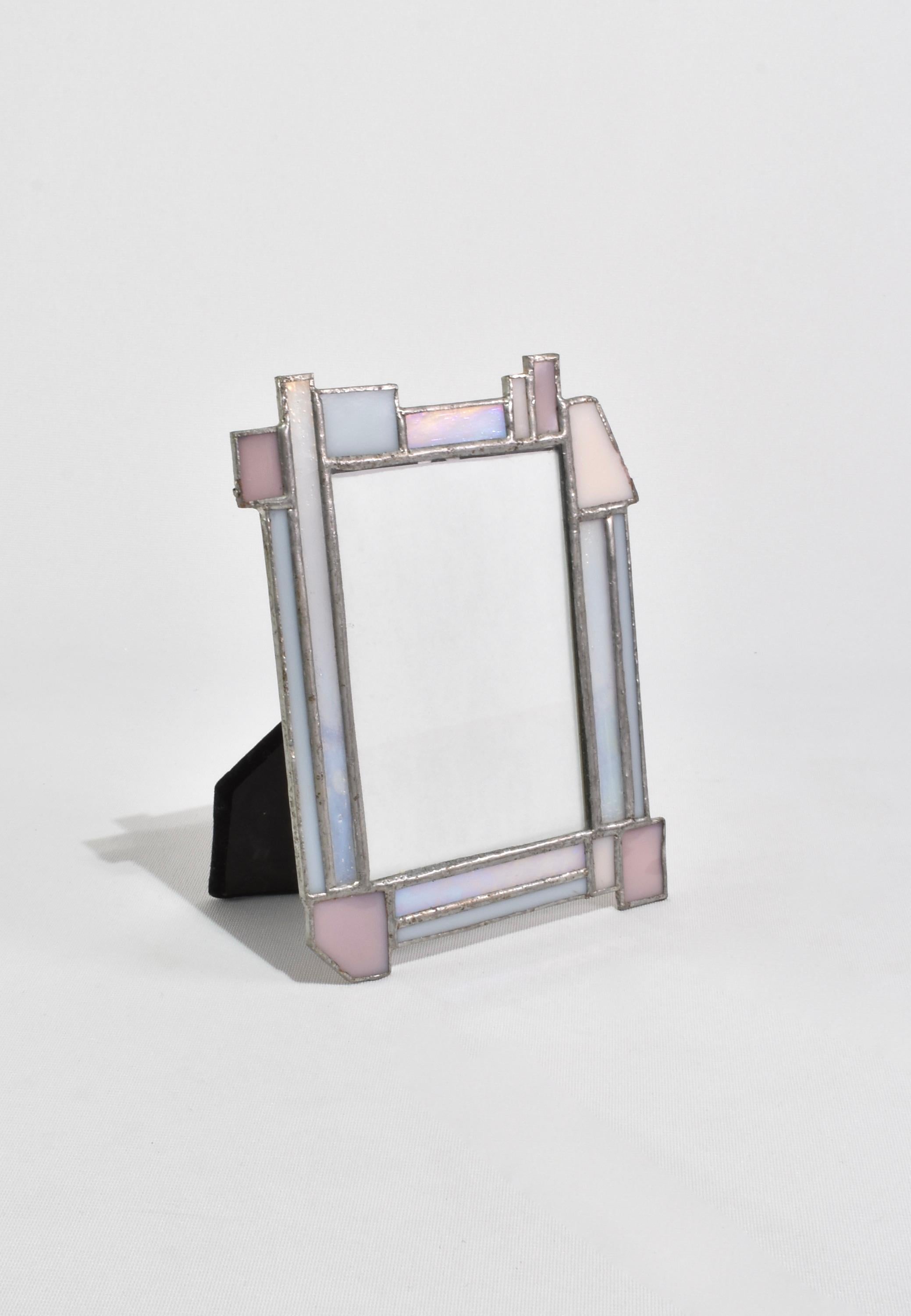 Pastel Glass Picture Frame In Good Condition In Richmond, VA