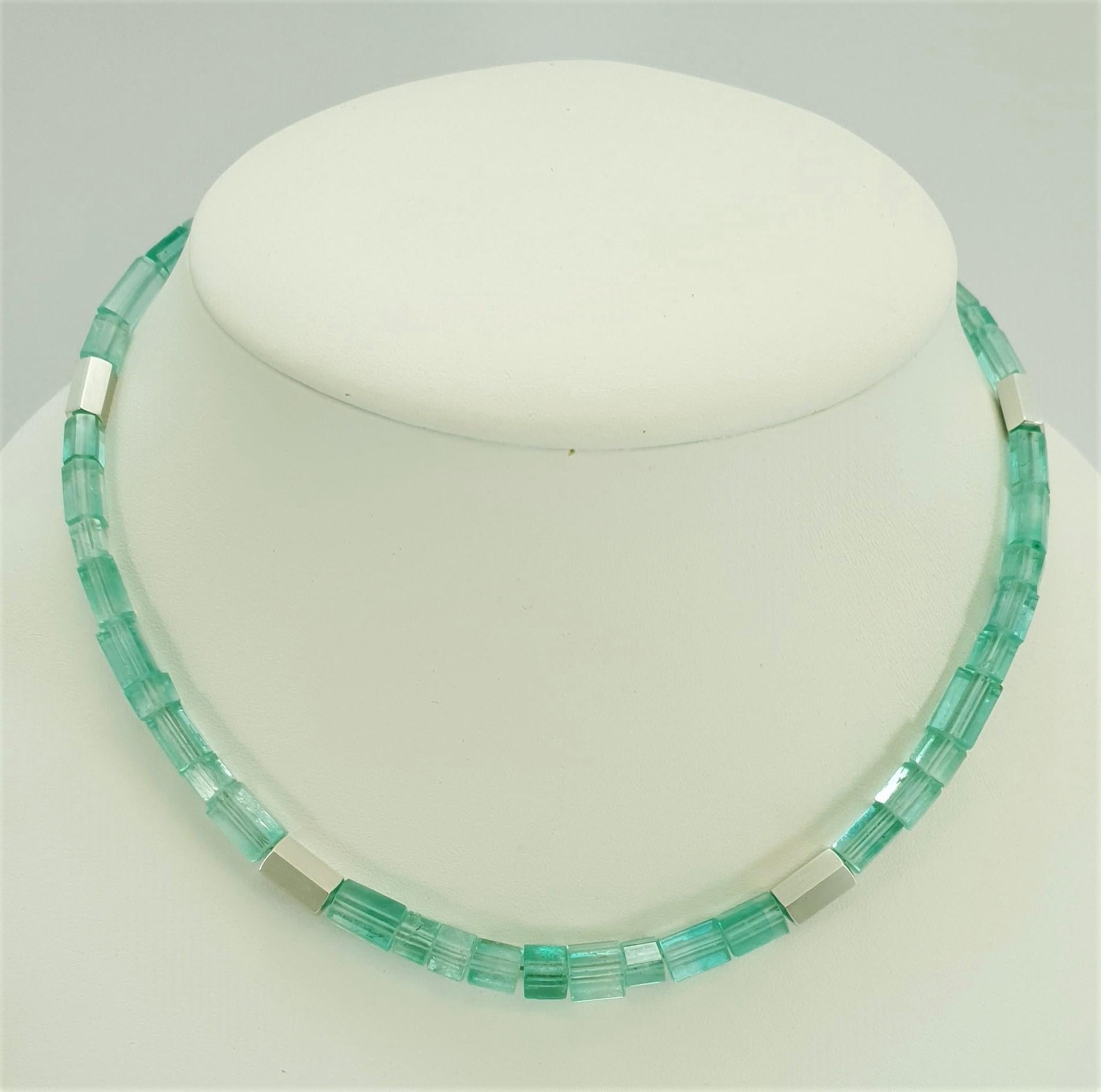 pastel green necklace