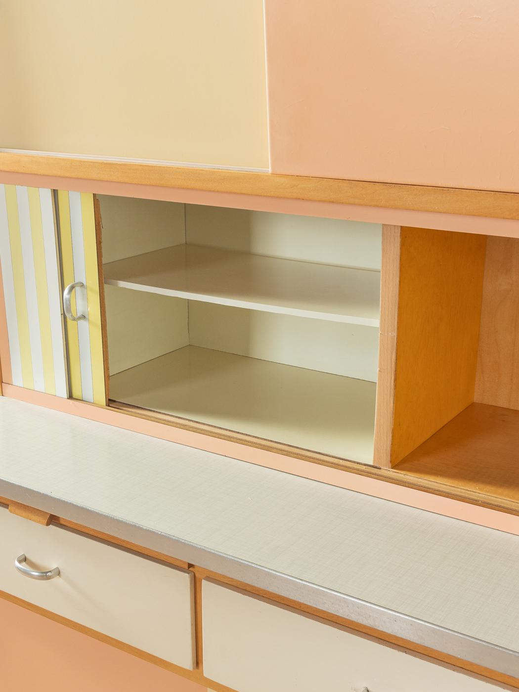 Pastel Kitchen Cabinet, 1950s Vintage For Sale 3